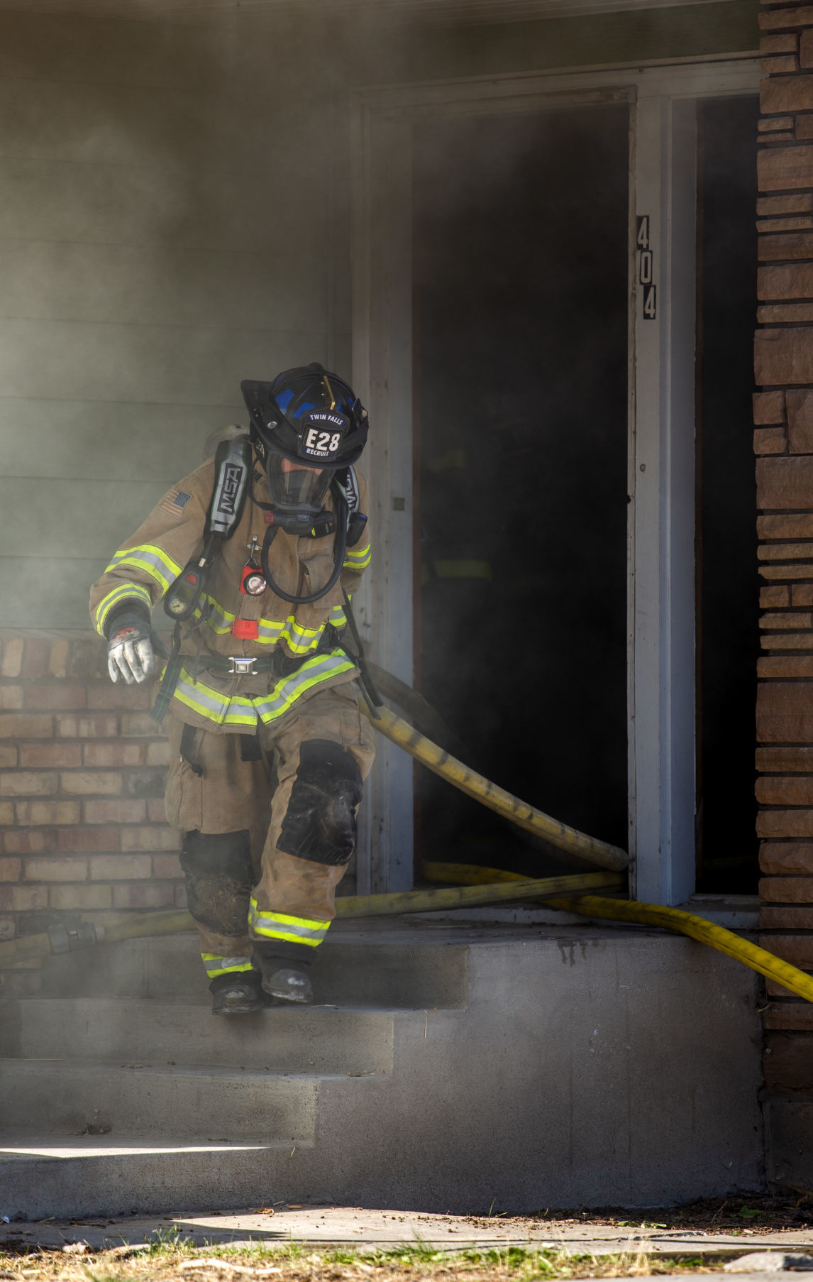 Firefighters train with a control burn